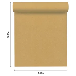Papier peint vinyle intissé uni aspect tissu jaune moutarde L.1005 x l.53cm GoodHome, Mythe