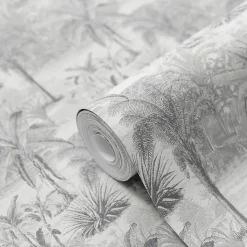 Papier peint Vinyle Intissé GoodHome Onyk gris