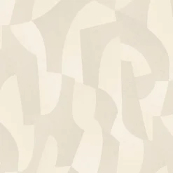 Papier peint vinyle intissé Allure Lutece mat et satiné géométrique beige l.1005 x l.53 cm
