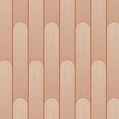 Papier peint Vinyle intissé GoodHome Pawnee terracotta l.53 x H.1005 cm