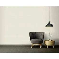 Papier peint vinyle intissé uni beige ivoire mat L.1005 x l. 53 cm As Creation Antigua