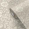 Papier peint vinyle intissé Soffice GoodHome motif fleuri beige L. 10,05m x l. 0,53m