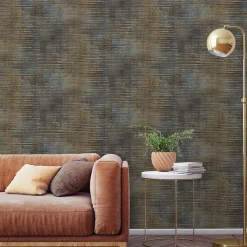 Papier peint Vinyle Intissé GoodHome Fluoe ble
