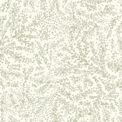 Papier peint vinyle intissé petites feuilles vert L.1001 x l.53cm Ugèpa
