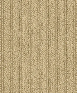 Papier peint vinyle intissé imitation jonc de mer tressé L.1001 x l.53 cm