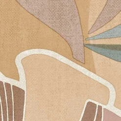 Papier peint vinyle intissé Dolce vita Tulipa rose et pêche L.1005 x l.53cm Lutèce