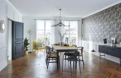 Papier peint Vinyle Intissé GoodHome Septa or et tabac