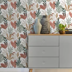 Papier peint vinyle intissé Ajatar feuillage multicouleurs L.1000 x l.53cm GoodHome