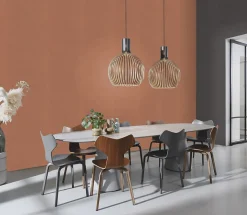 Papier peint vinyle intissé expansé pointe terracotta L.1001 x l.53cm Rasch