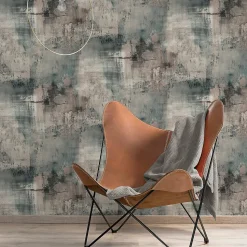 Papier peint Vinyle Intissé GoodHome Elmas gris