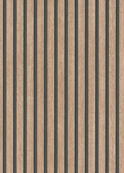 Papier peint vinyle intissé effet tasseaux de bois L.1005 x l.53cm Erismann