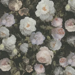 Papier peint Vinyle Intissé GoodHome Serpin rose pâle