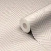 Papier peint vinyle intissé Donsig GoodHome chevrons beige l.53 cm x 10m