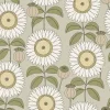 Papier peint vinyle intissé Cuisines & Bains Lutece mat et satiné tournesol, fleurs beige rosé, taupe l.1005 x l.53 cm