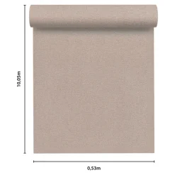 Papier peint vinyle intissé uni aspect tissu beige L.1005 x l.53cm GoodHome, Mythe