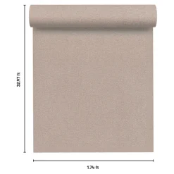 Papier peint vinyle intissé uni aspect tissu beige L.1005 x l.53cm GoodHome, Mythe