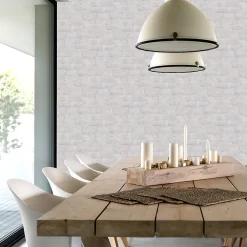 Papier peint Vinyle Intissé GoodHome Yakut blanc