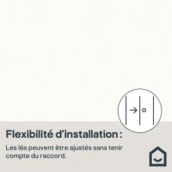 Papier peint Vinyle Intissé GoodHome Moivre blanc
