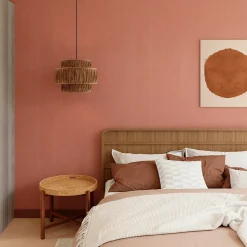 Papier peint vinyle intissé uni orange terracotta L.53 x l.1005 cm GoodHome Tille