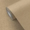 Papier peint vinyle intissé Pufos GoodHome uni texturé beige L. 10,05m x l. 0,53m