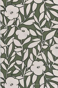 Papier peint vinyle sur intissé Fleur L.10.05 x l.0.53 m. - Réf. LTC-11230204