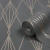 Papier peint vinyle sur intissé GoodHome Ajuga noir