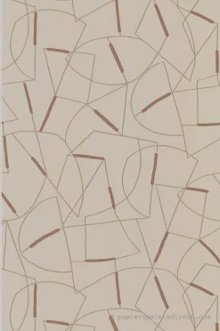 Papier peint vinyle sur intissé Géométrique L.10.05 x l.0.53 m. - Réf. LTC-51211407