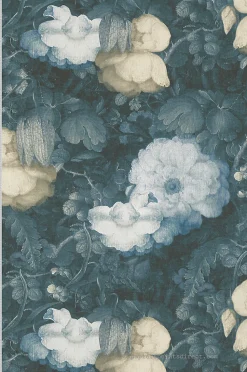 Papier peint vinyle sur intissé Fleur L.10.05 x l.0.53 m. - Réf. SP14667