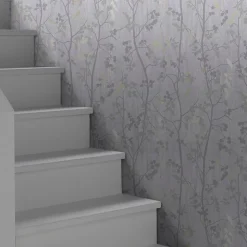 Papier peint vinyle sur intissé GoodHome Bromus crème