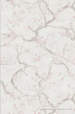 Papier peint vinyle sur intissé Fleur L.10.05 x l.0.53 m. - Réf. AS-781995