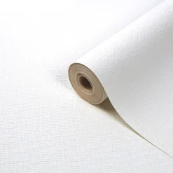Papier peint vinyle sur intissé Palmeri GoodHome blanc