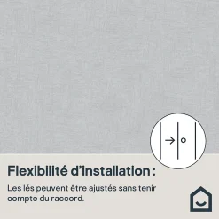 Papier peint vinyle sur intissé GoodHome  Moivre gris clair