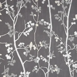 Papier peint vinyle sur intissé GoodHome Bromus gris anthracite