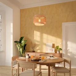Papier peint vinyle sur intissé GoodHome  Omey jaune