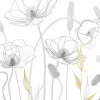 Papier peint vinyle sur intissé Fleur L.2.8 x l.1.59 m. - Réf. AS-392121