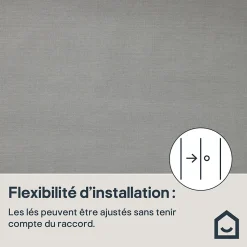 Papier peint vinyle sur intissé GoodHome Tille gris