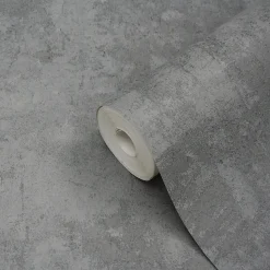 Papier peint vinyle sur intissé GoodHome  Omey gris anthracite