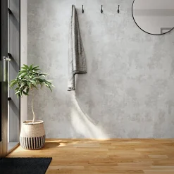 Papier peint vinyle sur intissé GoodHome  Omey gris anthracite