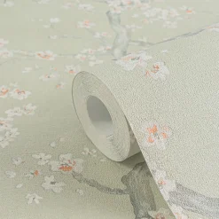 Papier peint vinyle sur intissé Fleur L.10.05 x l.0.53 m. - Réf. AS-781991