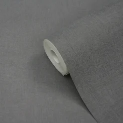 Papier peint vinyle sur intissé GoodHome  Moivre gris anthracite