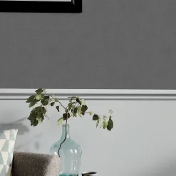 Papier peint vinyle sur intissé GoodHome  Moivre gris anthracite