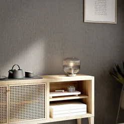 Papier peint vinyle sur intissé GoodHome  Moivre gris anthracite