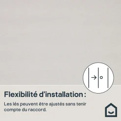 Papier peint vinyle sur intissé GoodHome Tille blanc