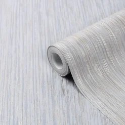Papier peint vinyle sur intissé GoodHome Ciral gris clair