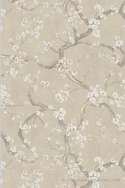Papier peint vinyle sur intissé Fleur L.10.05 x l.0.53 m. - Réf. AS-781992