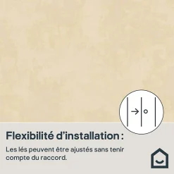 Papier peint vinyle sur intissé GoodHome  Omey beige