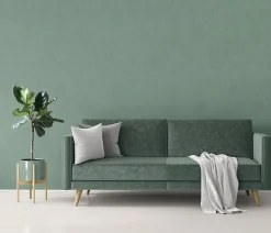 Papier peint vinyle sur intissé Erismann vert eucalyptus