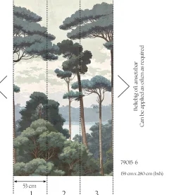 Papier peint vinyle sur intissé Nature L.2.8 x l.1.59 m. - Réf. AS-790156