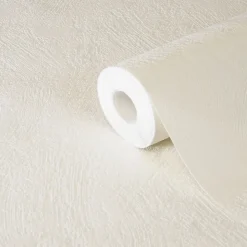 Papier peint vinyle sur papier duplex Liatris blanc