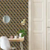 Papier vinyle sur intissé GoodHome Kahlo Geo ocre